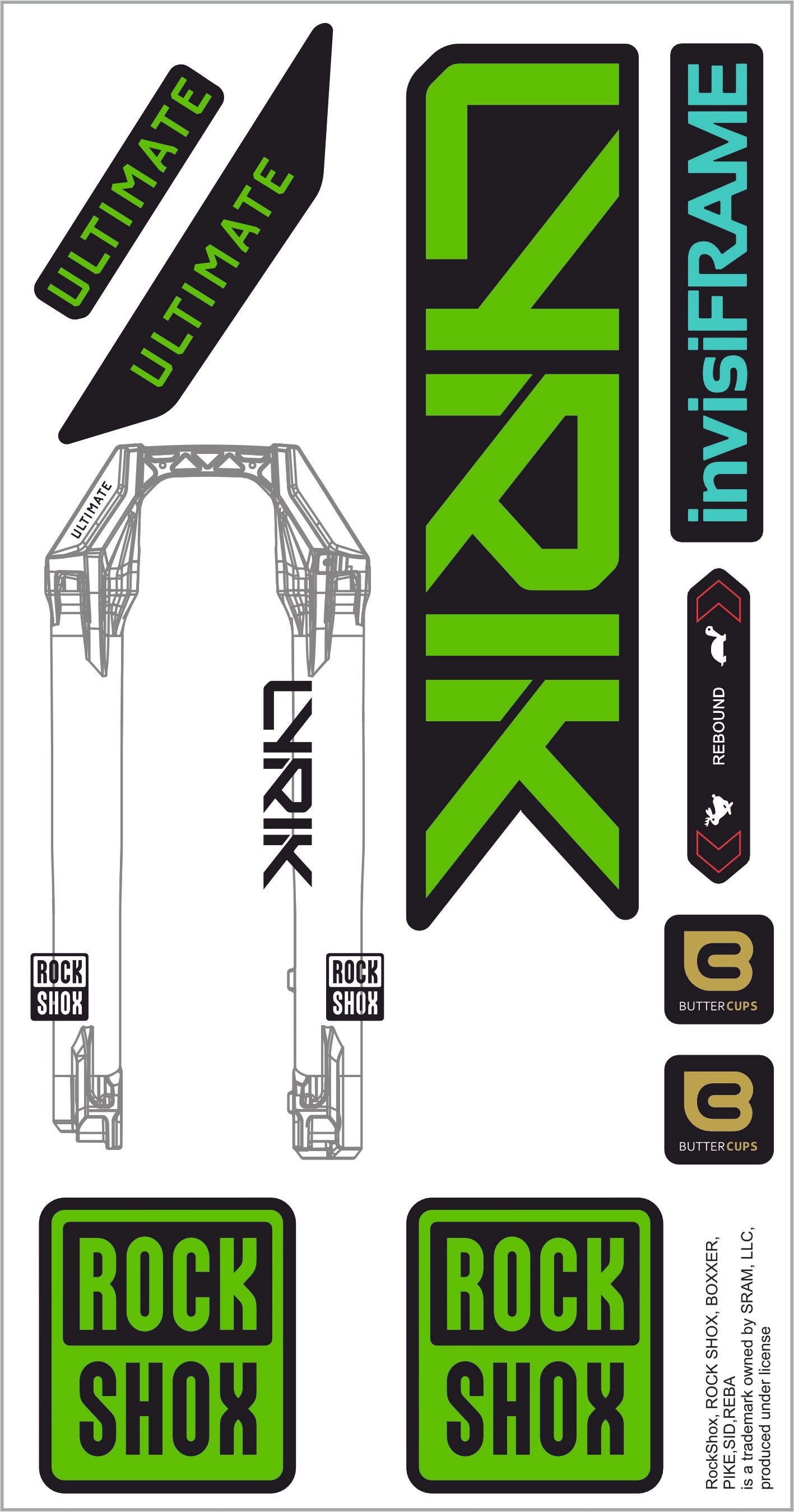 Rock Shox Lyrik Ultimate 2027 Decals