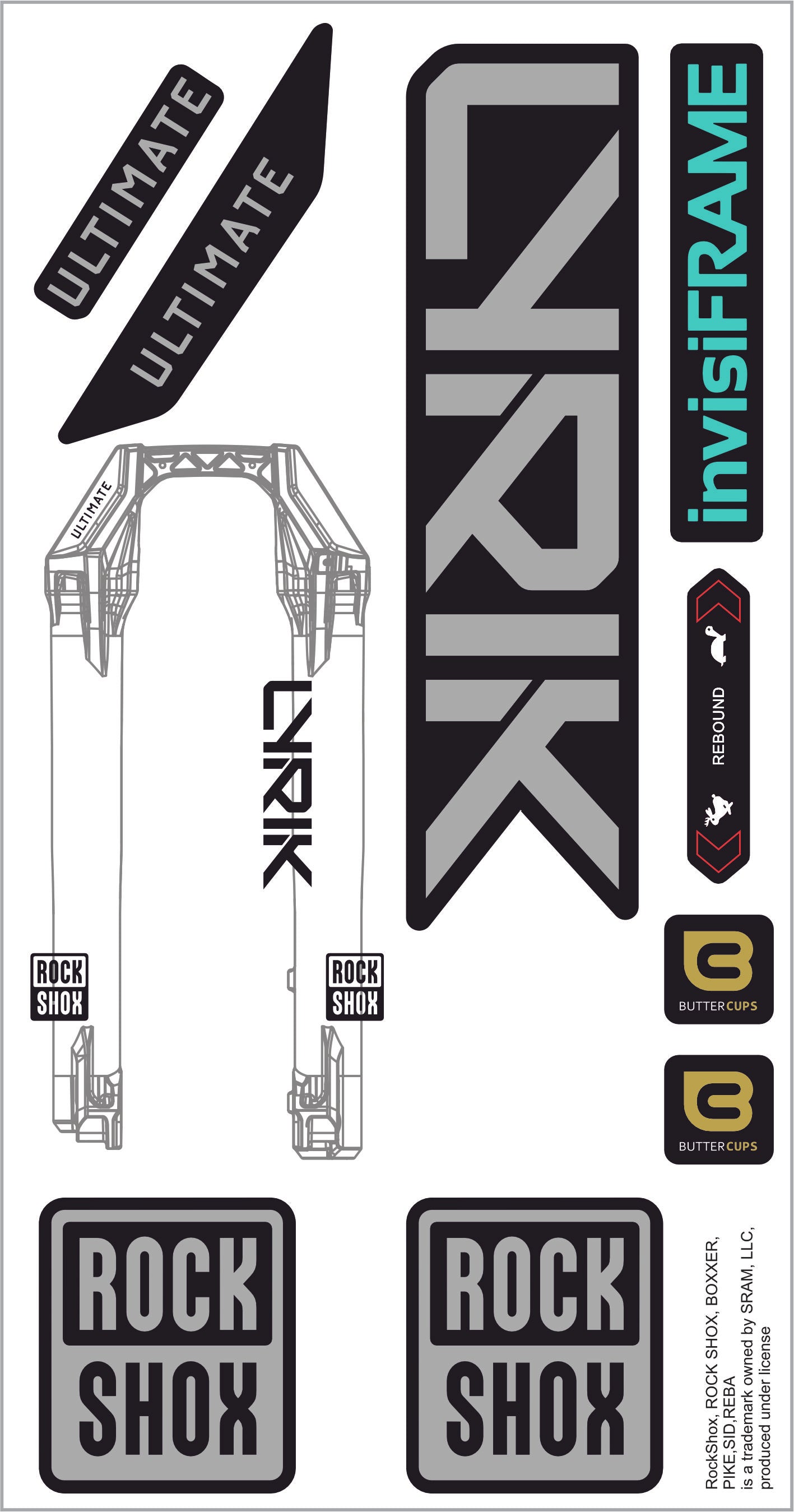 Rock Shox Lyrik Ultimate 2027 Decals