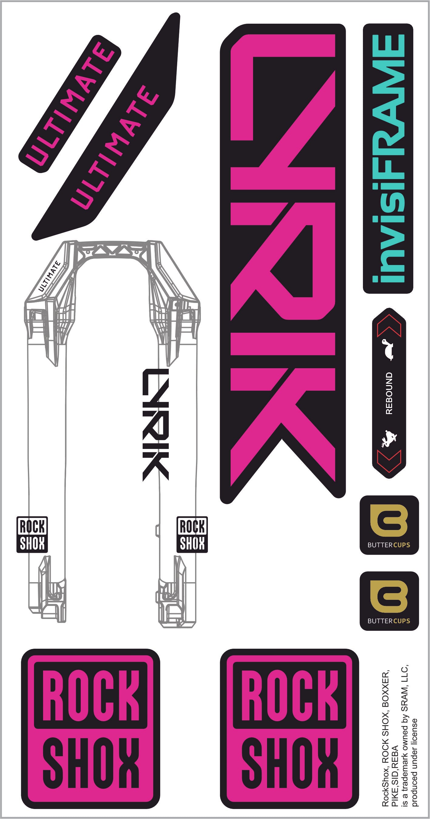 Rock Shox Lyrik Ultimate 2027 Decals