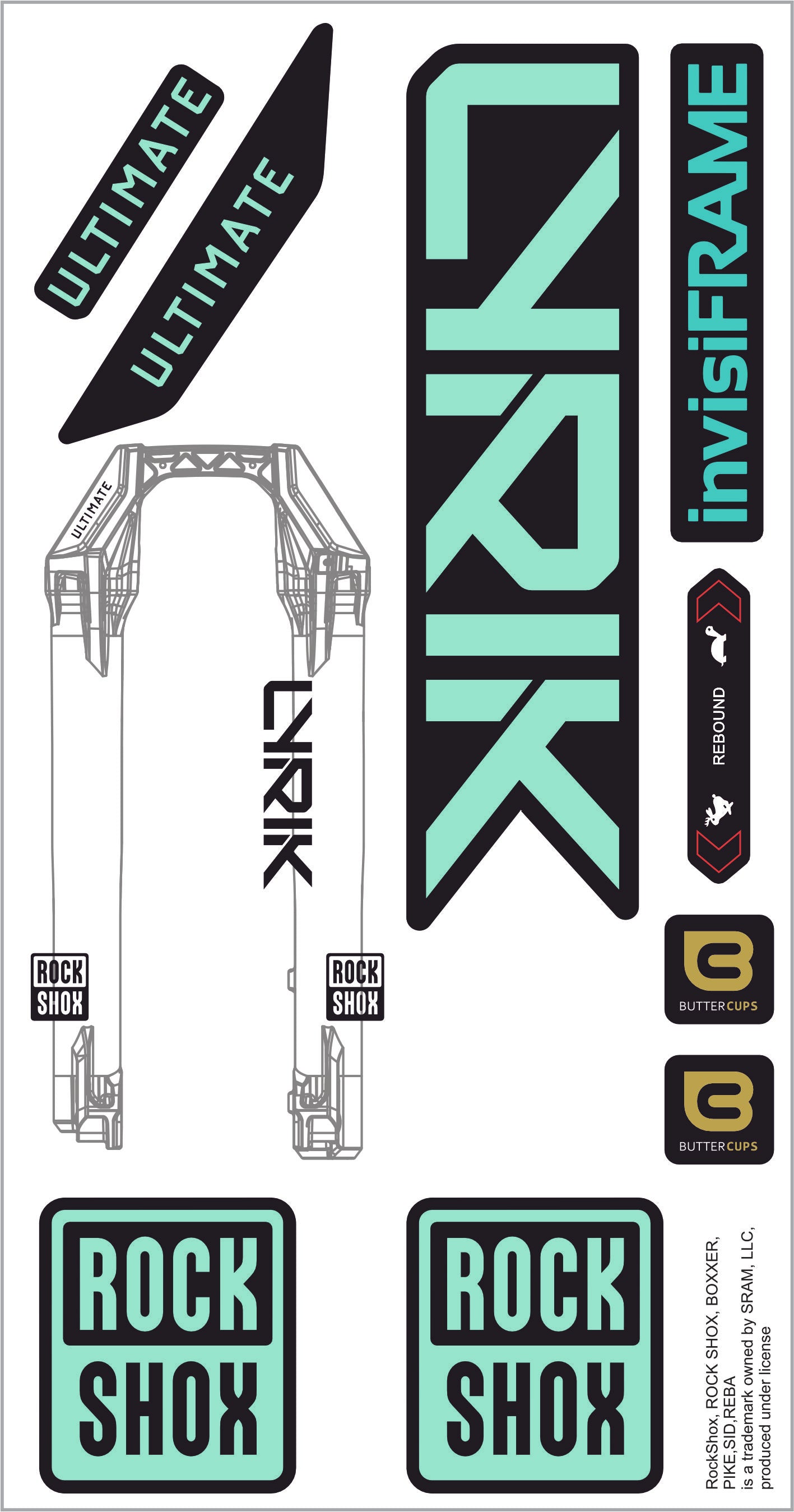 Rock Shox Lyrik Ultimate 2027 Decals