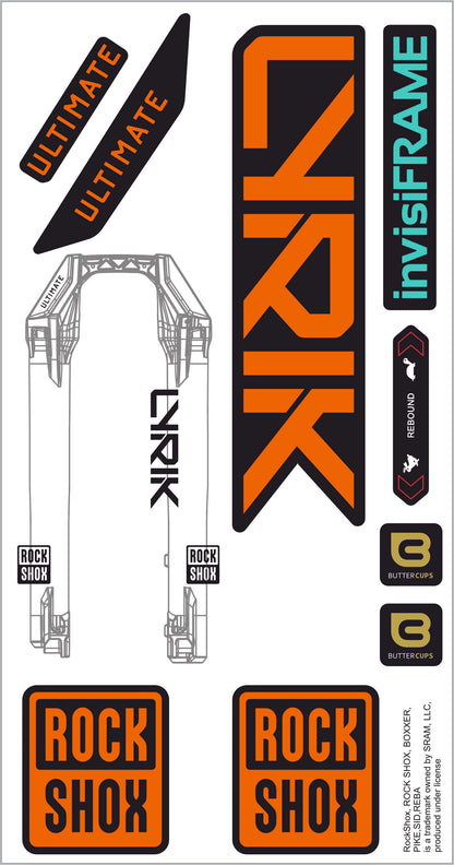 Rock Shox Lyrik Ultimate 2027 Decals