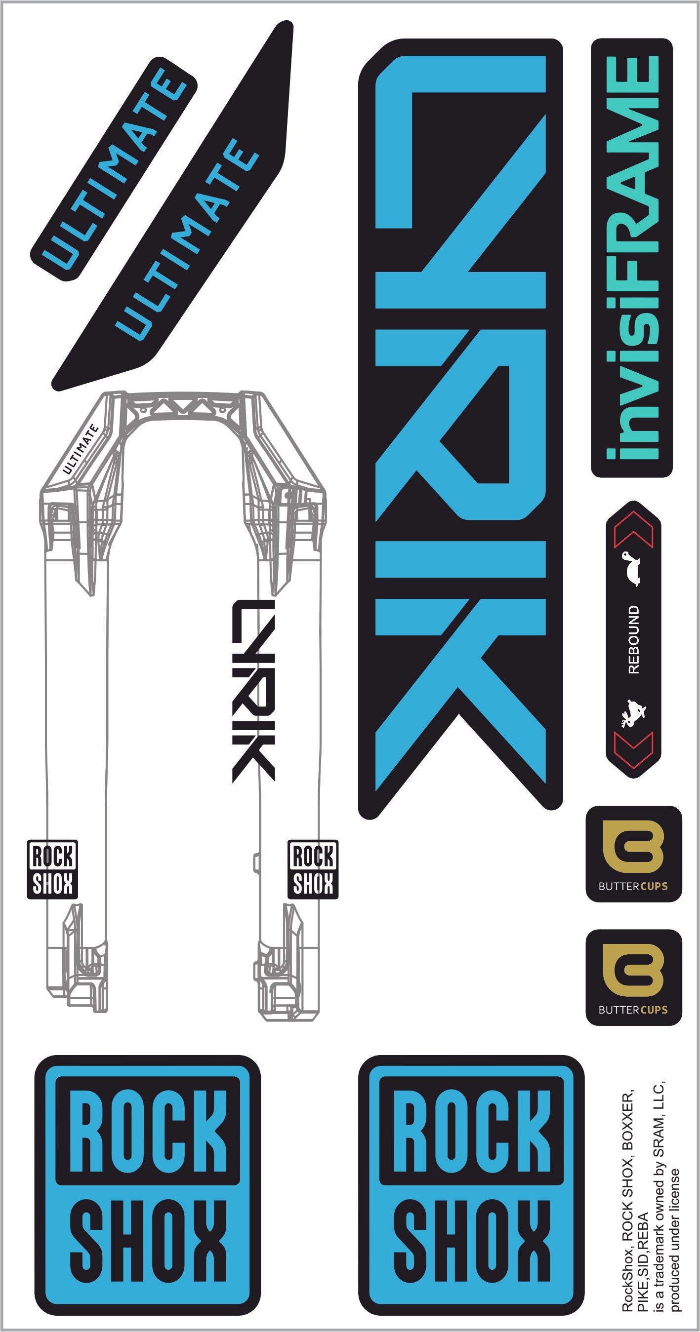 Rock Shox Lyrik Ultimate 2027 Decals
