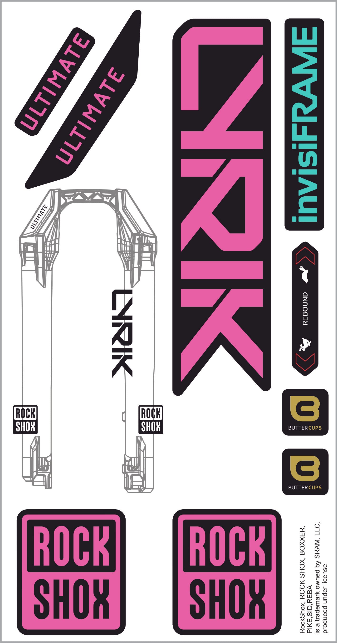 Rock Shox Lyrik Ultimate 2027 Decals