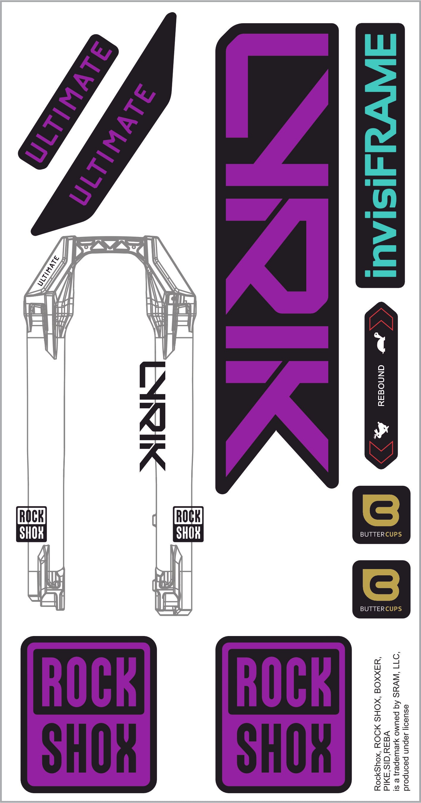 Rock Shox Lyrik Ultimate 2027 Decals