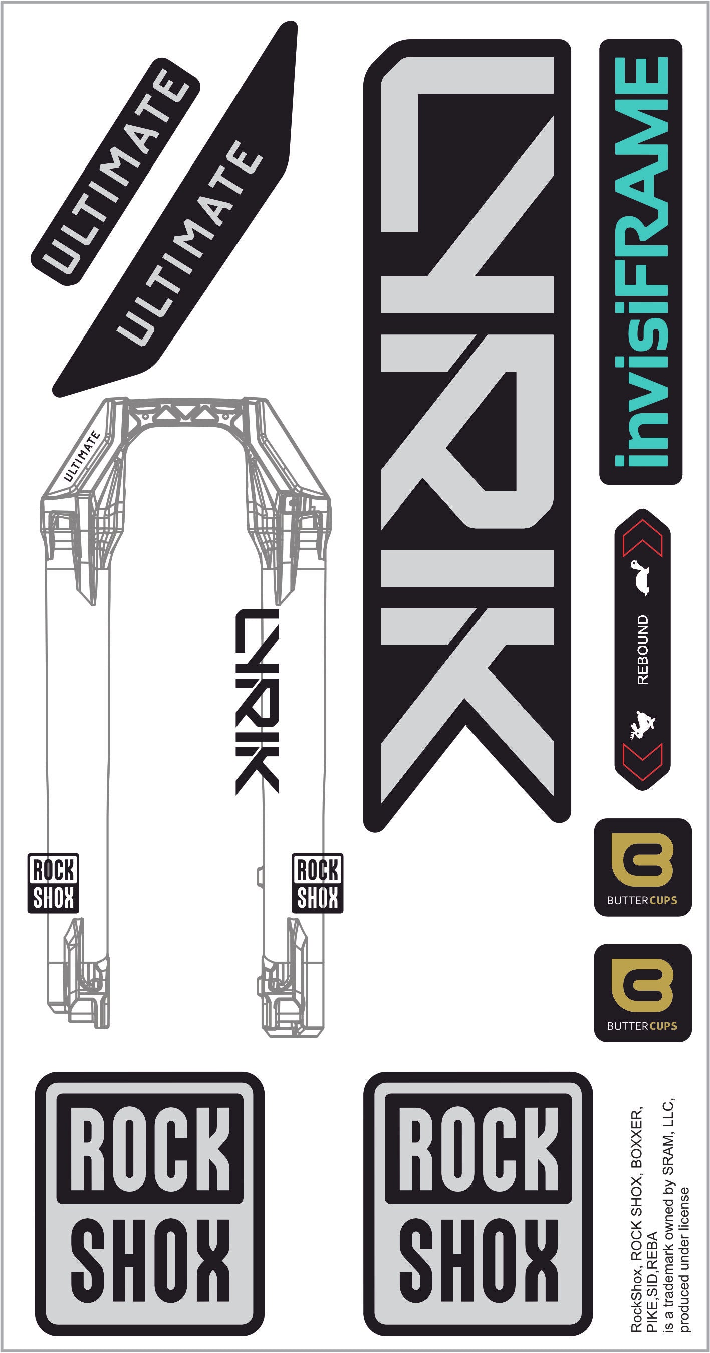 Rock Shox Lyrik Ultimate 2027 Decals