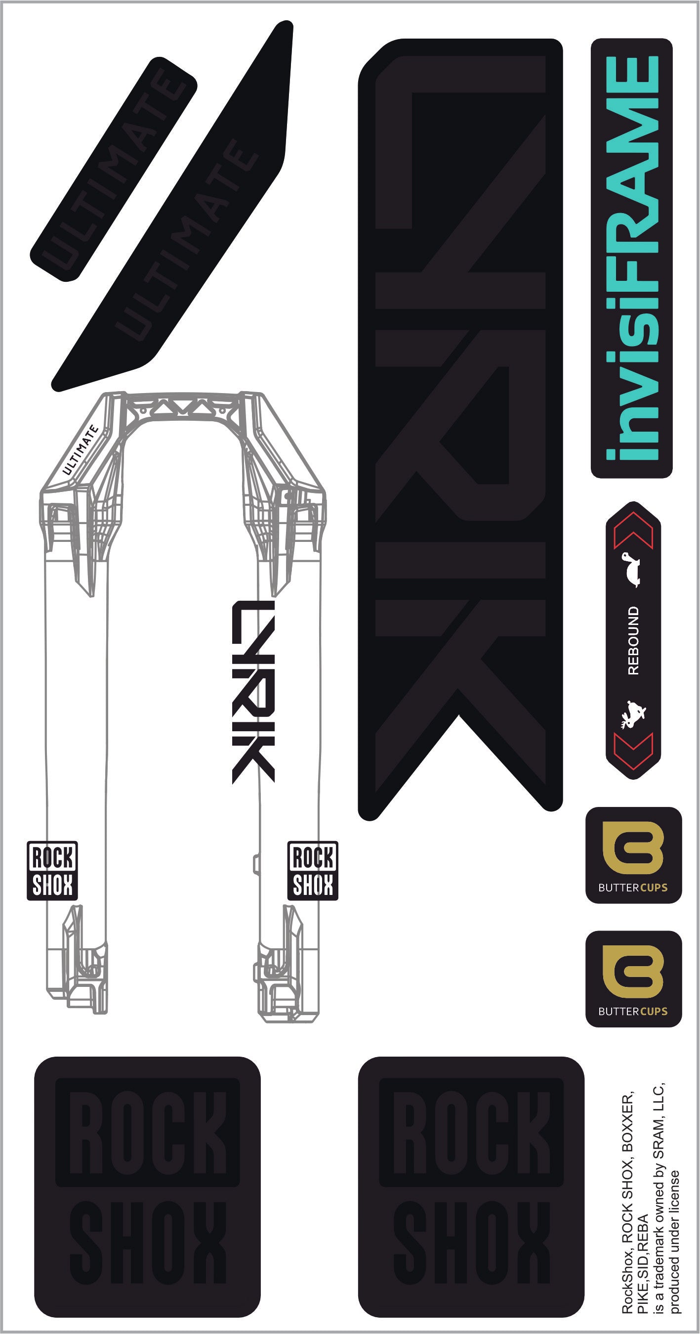 Rock Shox Lyrik Ultimate 2027 Decals