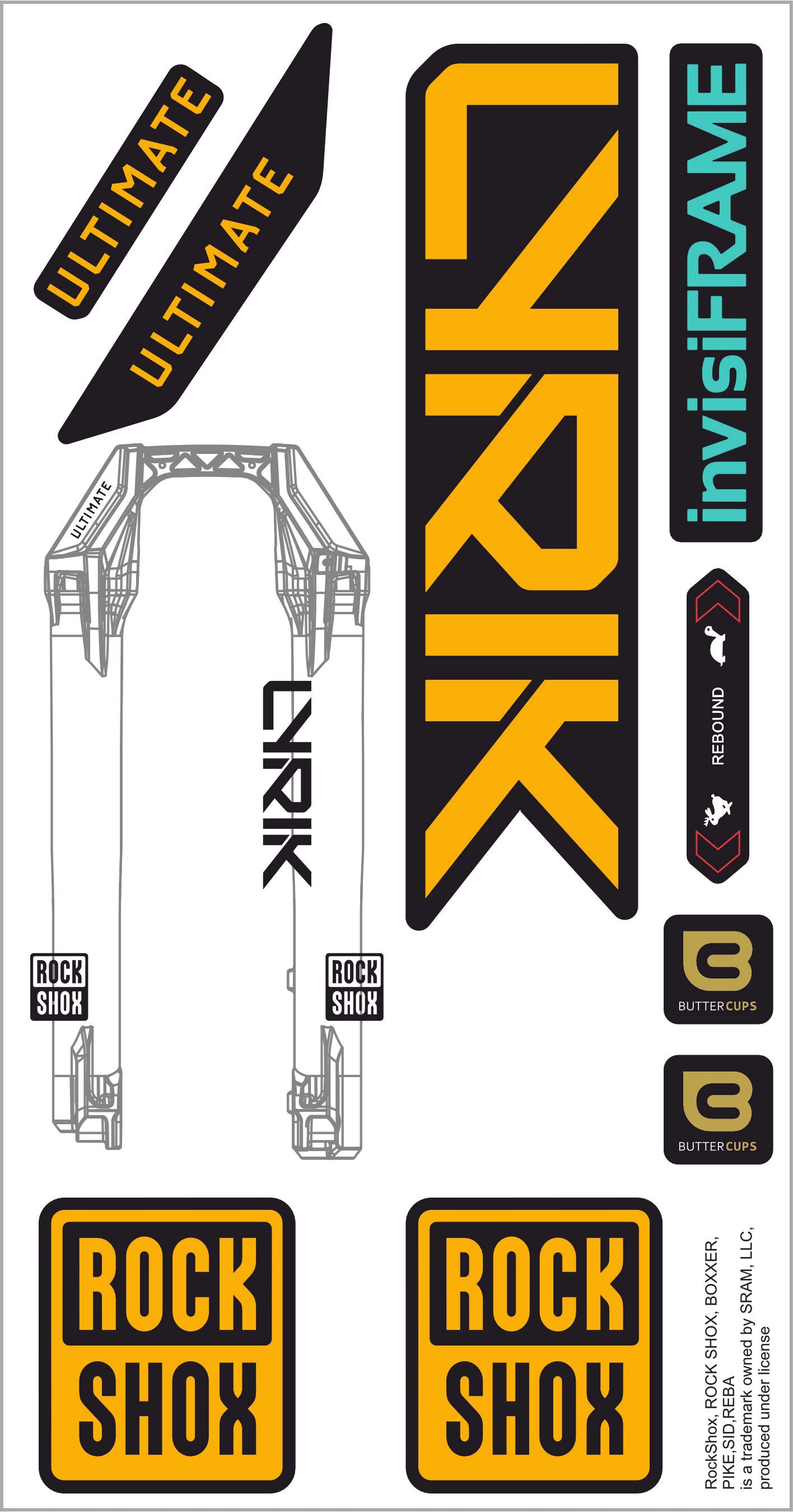 Rock Shox Lyrik Ultimate 2027 Decals