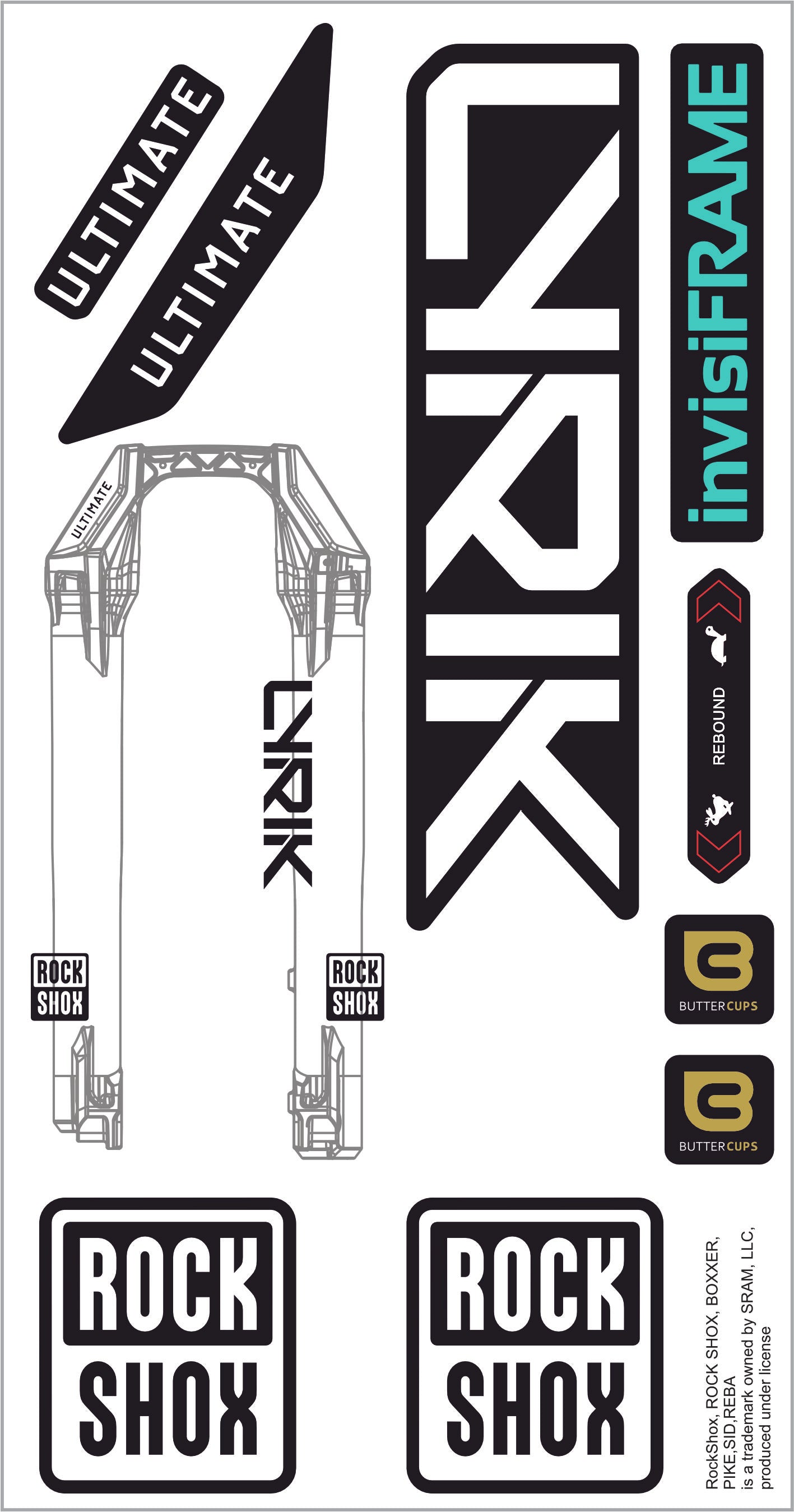 Rock Shox Lyrik Ultimate 2027 Decals