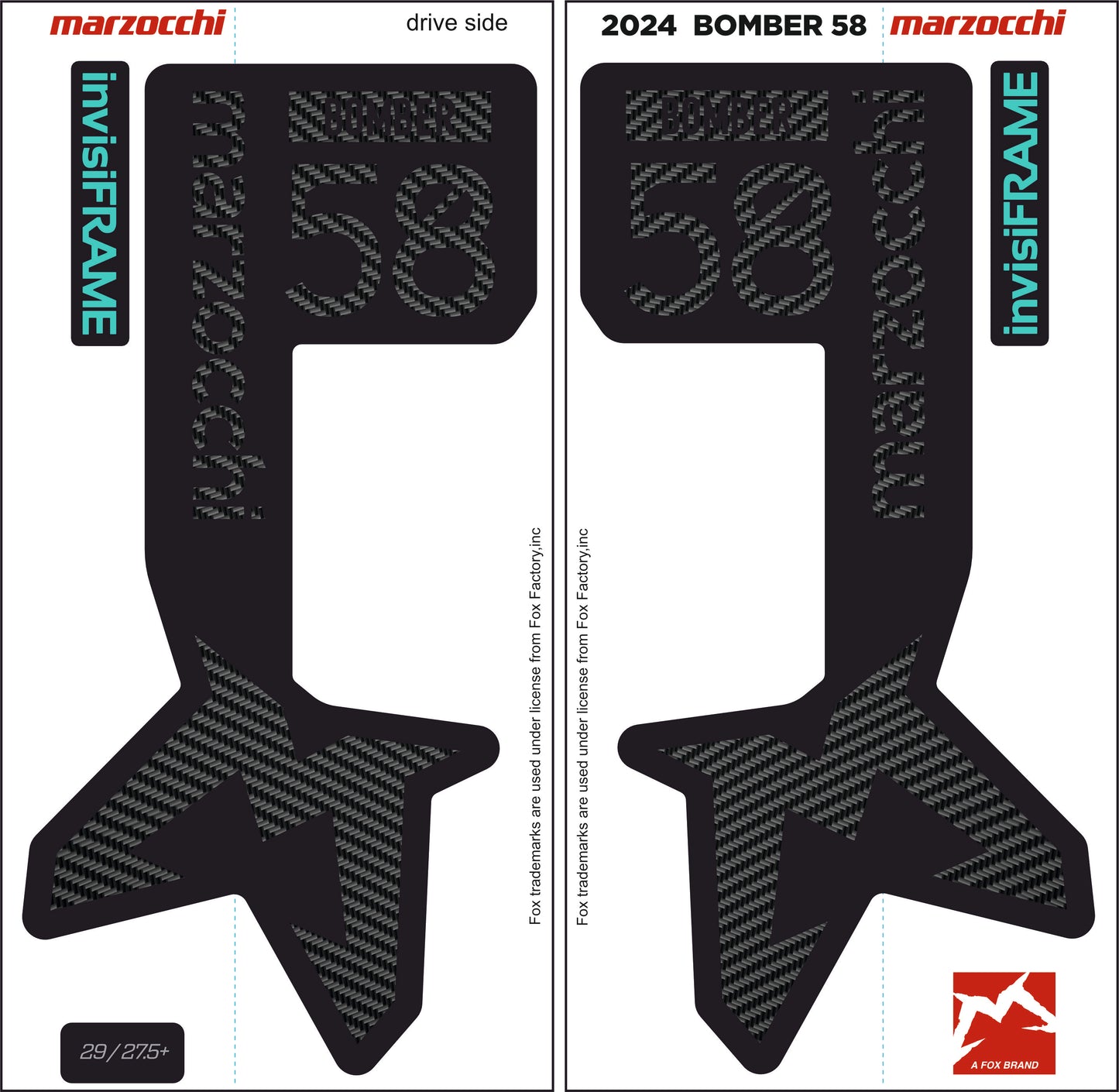 Marzocchi Bomber 58 2024 Decals