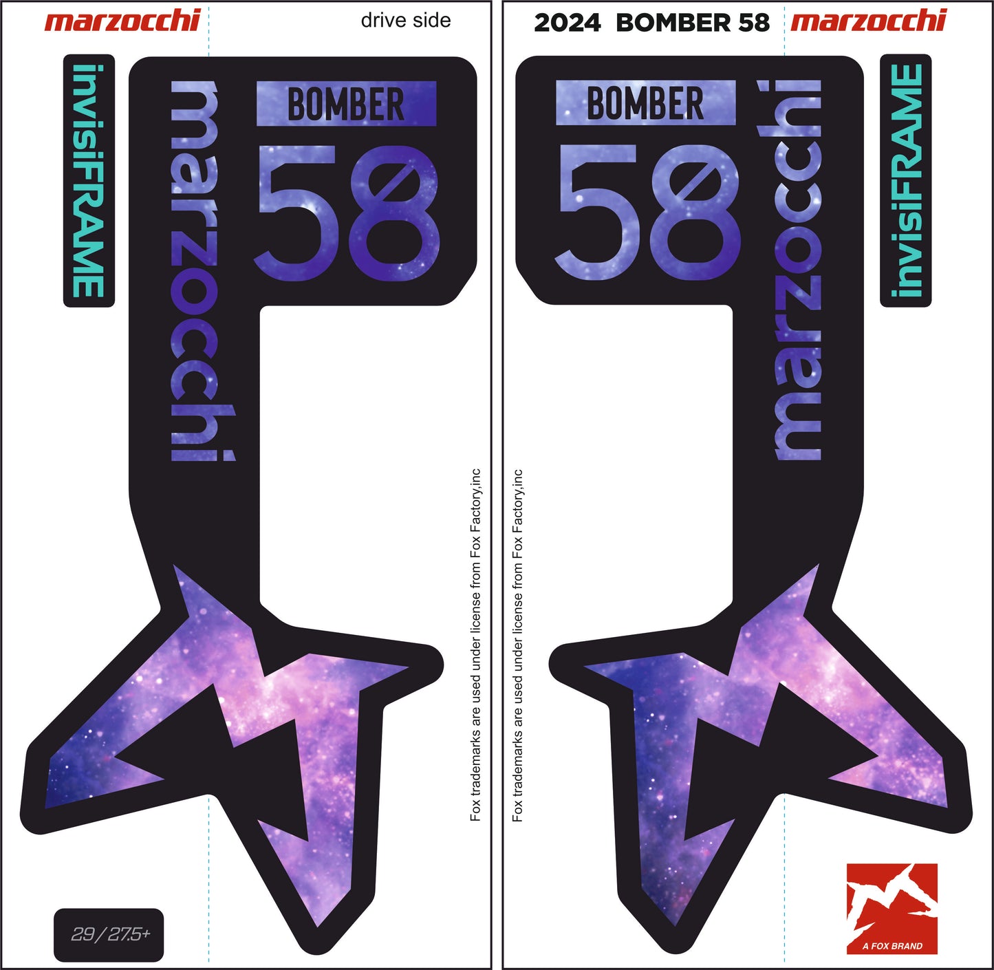 Marzocchi Bomber 58 2024 Decals