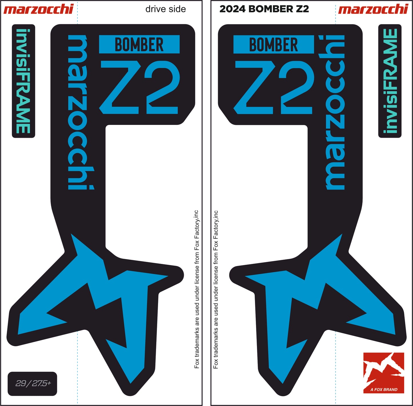 Marzocchi Bomber Z2 2023 Decals