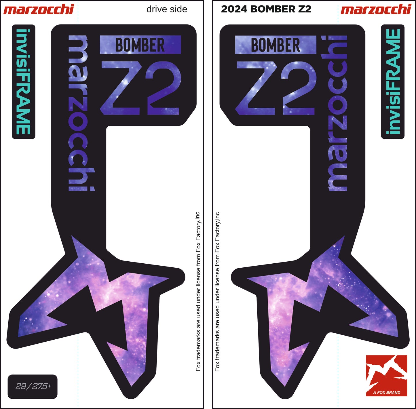 Marzocchi Bomber Z2 2023 Decals