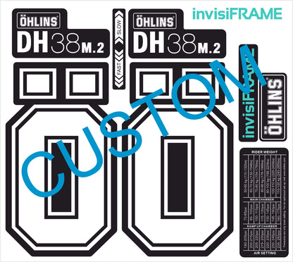 Ohlins DH38 M.2 Fork Decals 2025