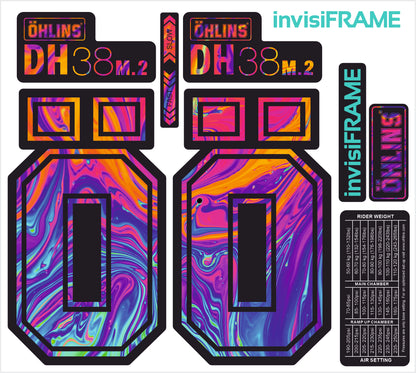 Ohlins DH38 M.2 Fork Decals 2025