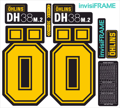 Ohlins DH38 M.2 Fork Decals 2025