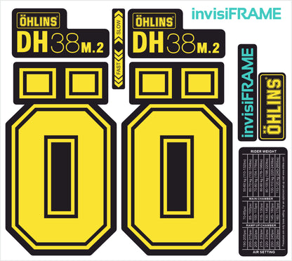 Ohlins DH38 M.2 Fork Decals 2025