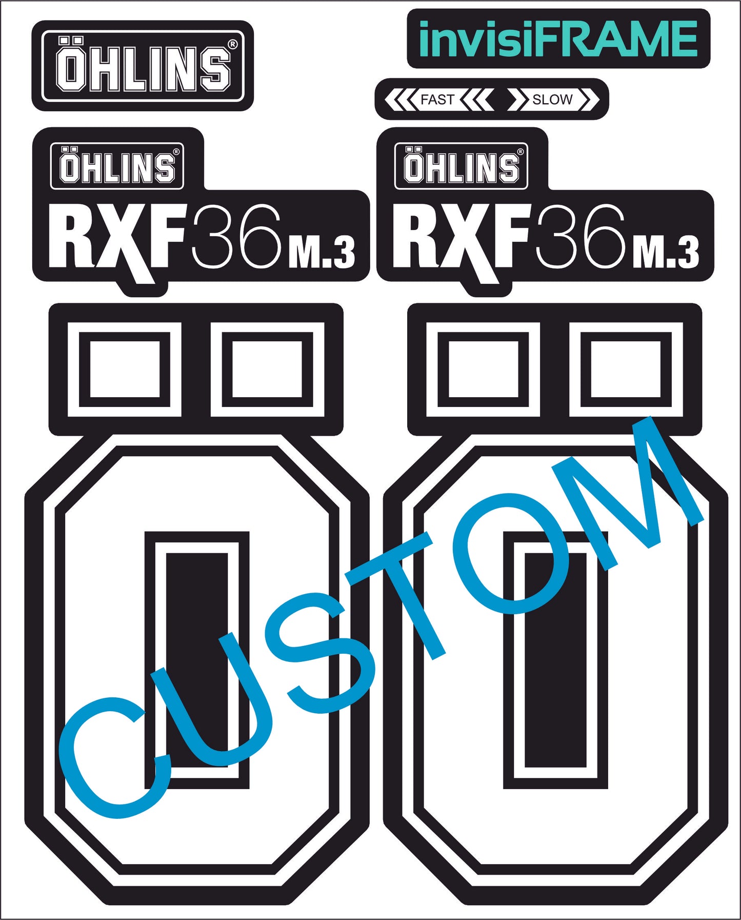 Ohlins RXF 36 M.3 Fork Decals 2025