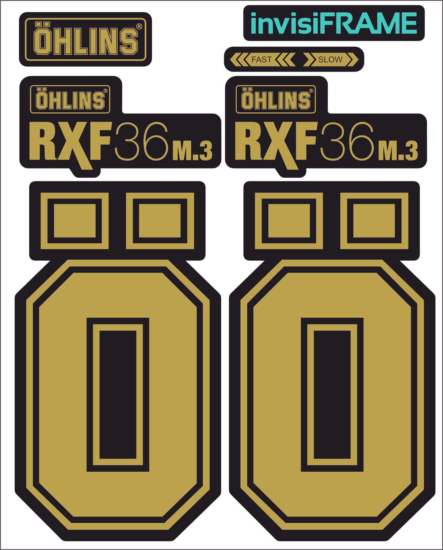 Ohlins RXF 36 M.3 Fork Decals 2025