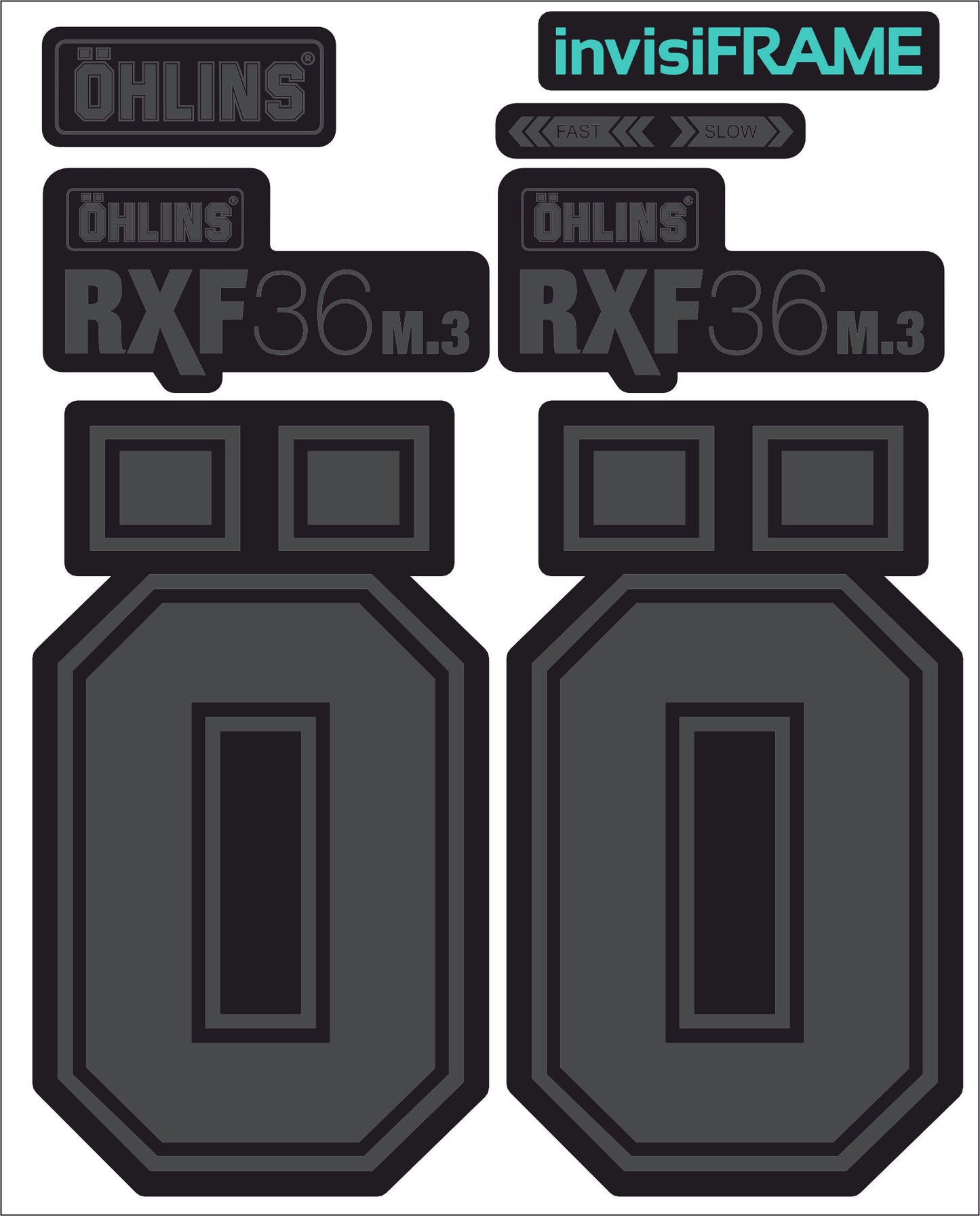Ohlins RXF 36 M.3 Fork Decals 2025