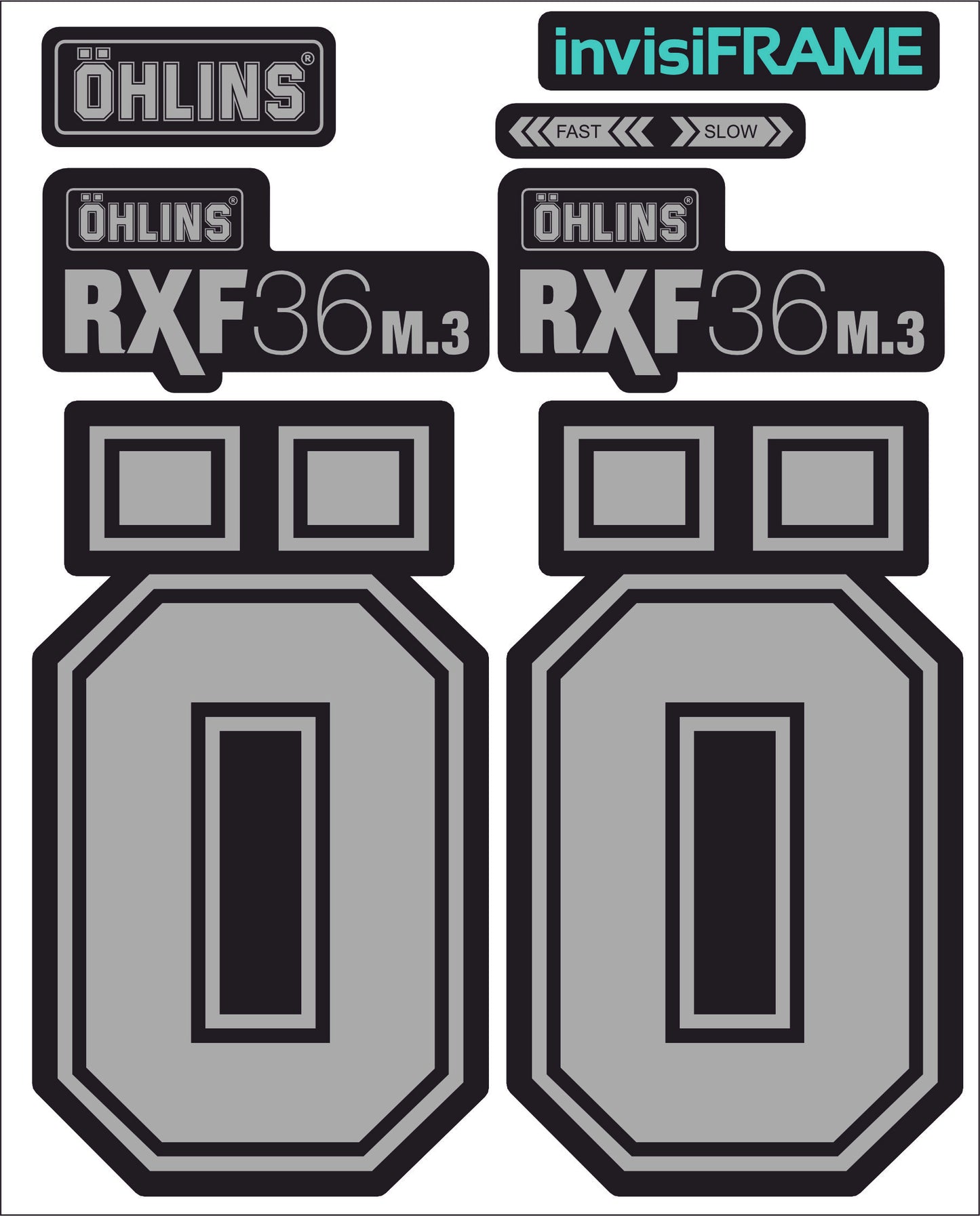 Ohlins RXF 36 M.3 Fork Decals 2025
