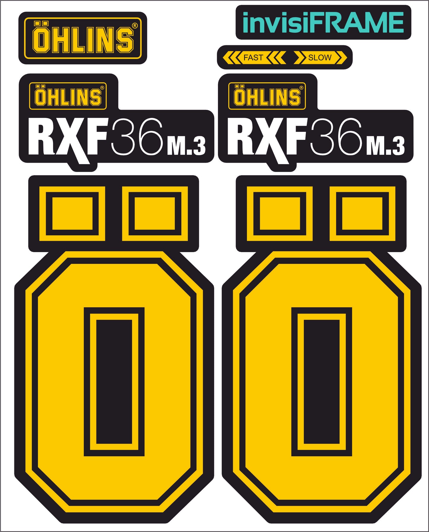 Ohlins RXF 36 M.3 Fork Decals 2025