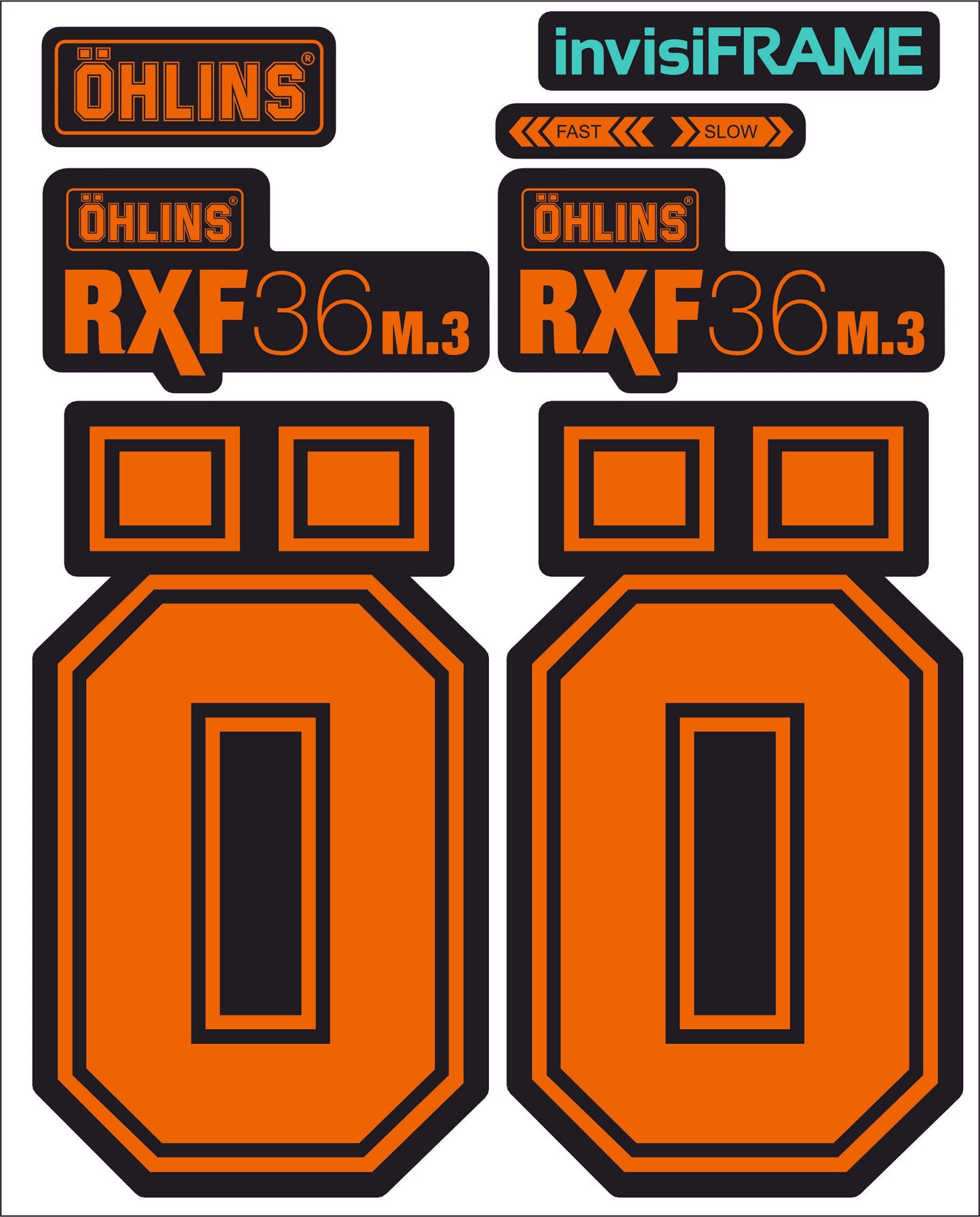 Ohlins RXF 36 M.3 Fork Decals 2025