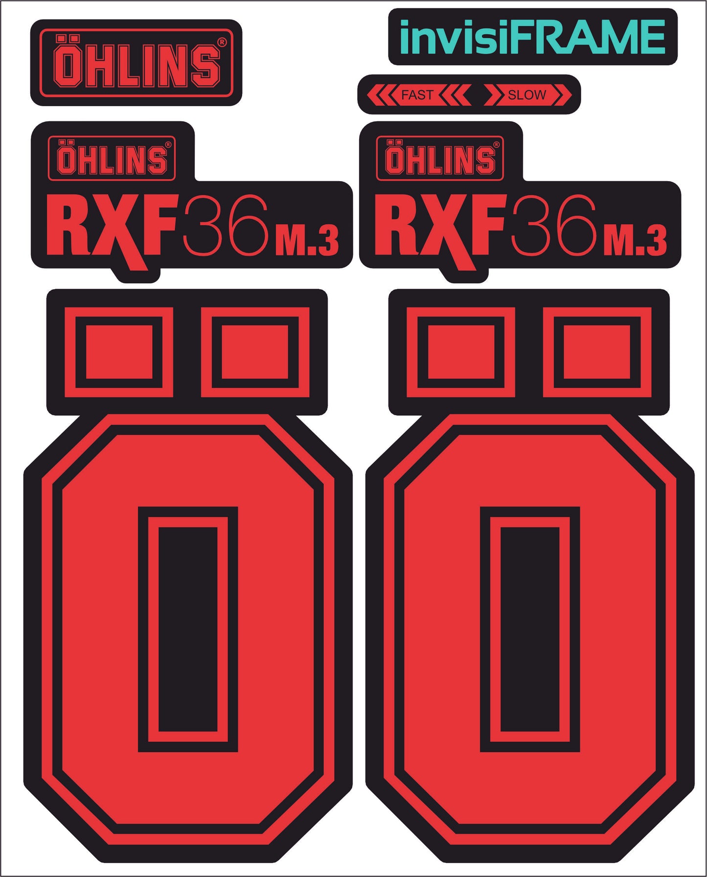 Ohlins RXF 36 M.3 Fork Decals 2025
