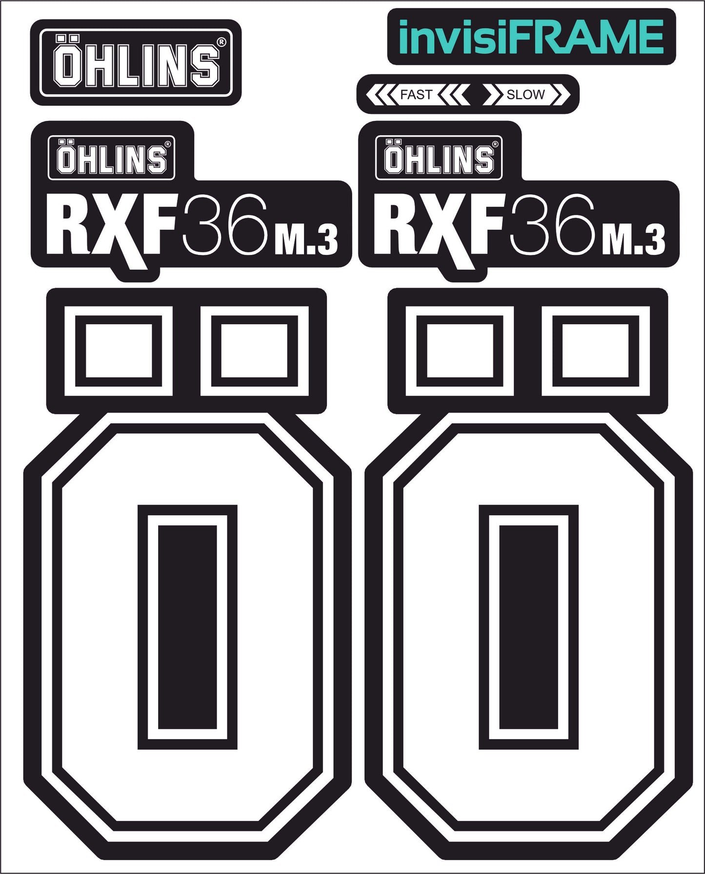 Ohlins RXF 36 M.3 Fork Decals 2025
