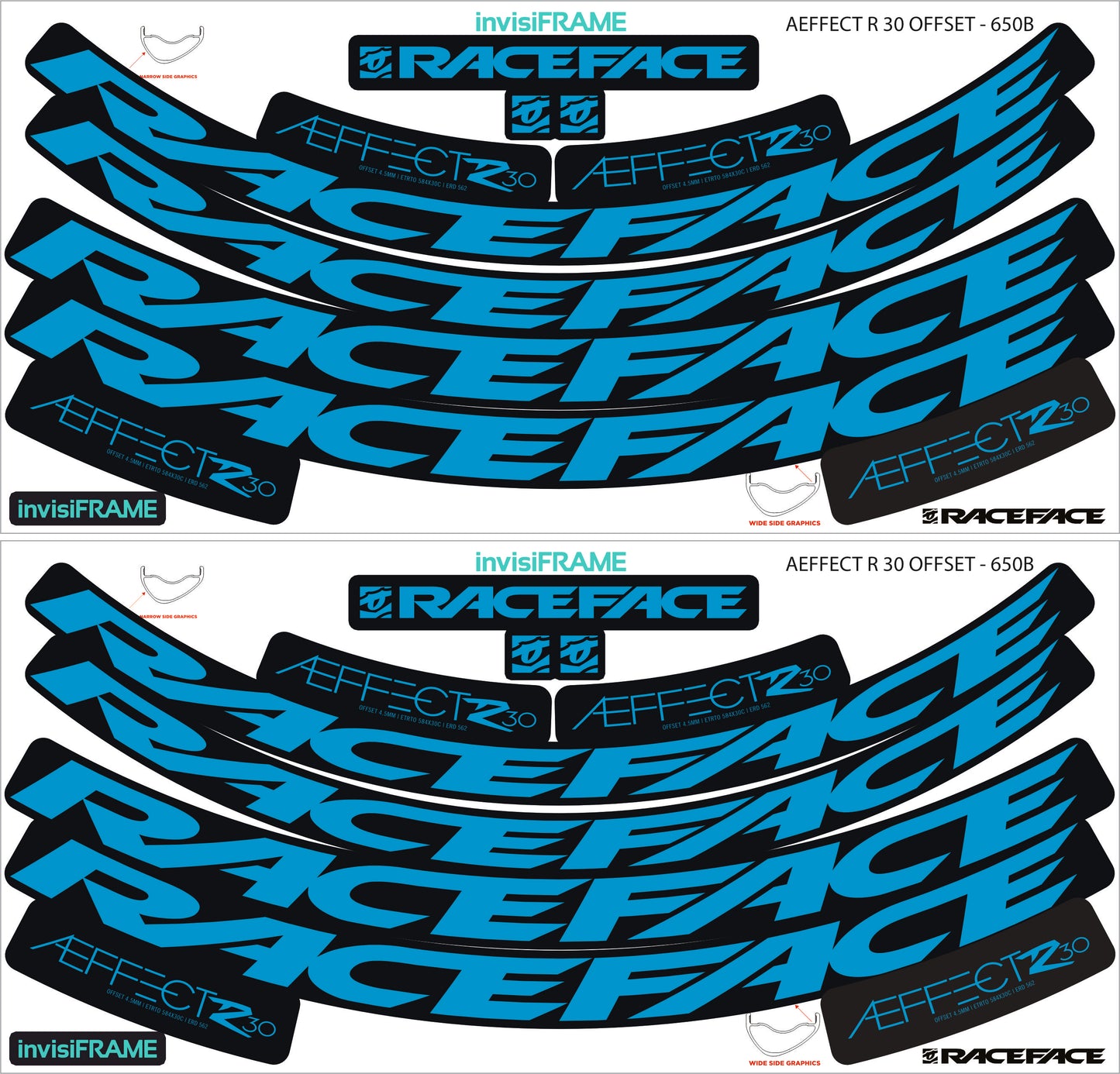 Raceface  AEFFECT R 30 Offset 27.5 Decals