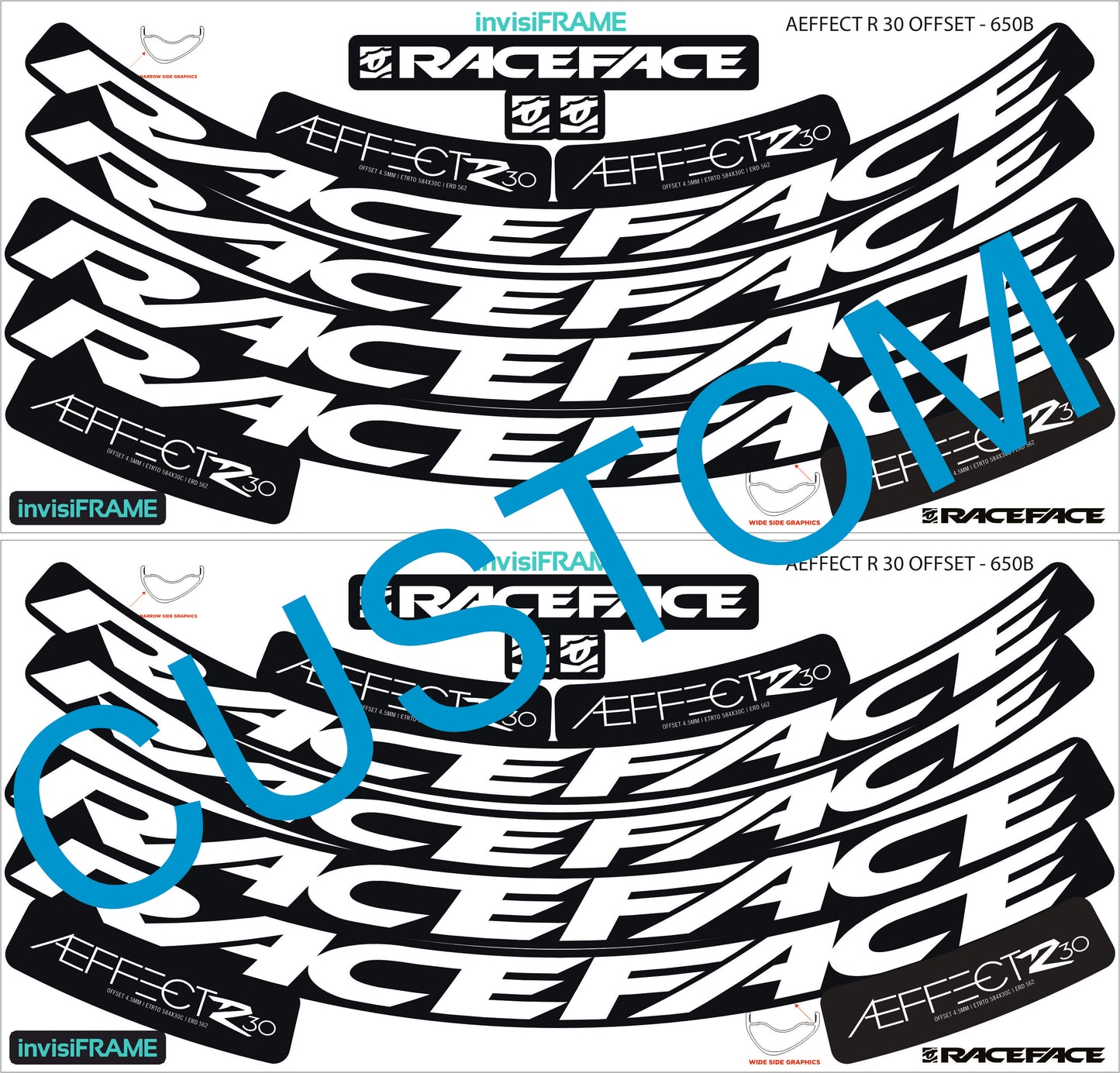 Raceface  AEFFECT R 30 Offset 27.5 Decals