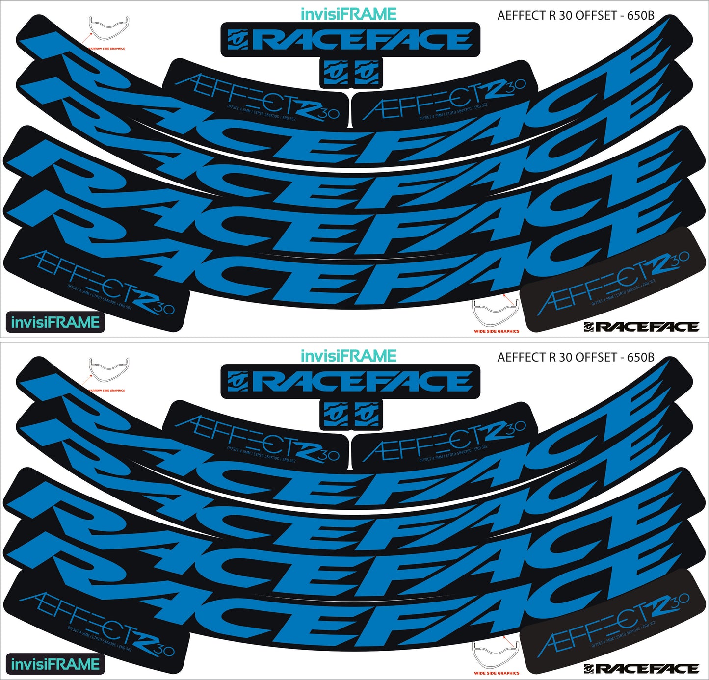 Raceface  AEFFECT R 30 Offset 27.5 Decals