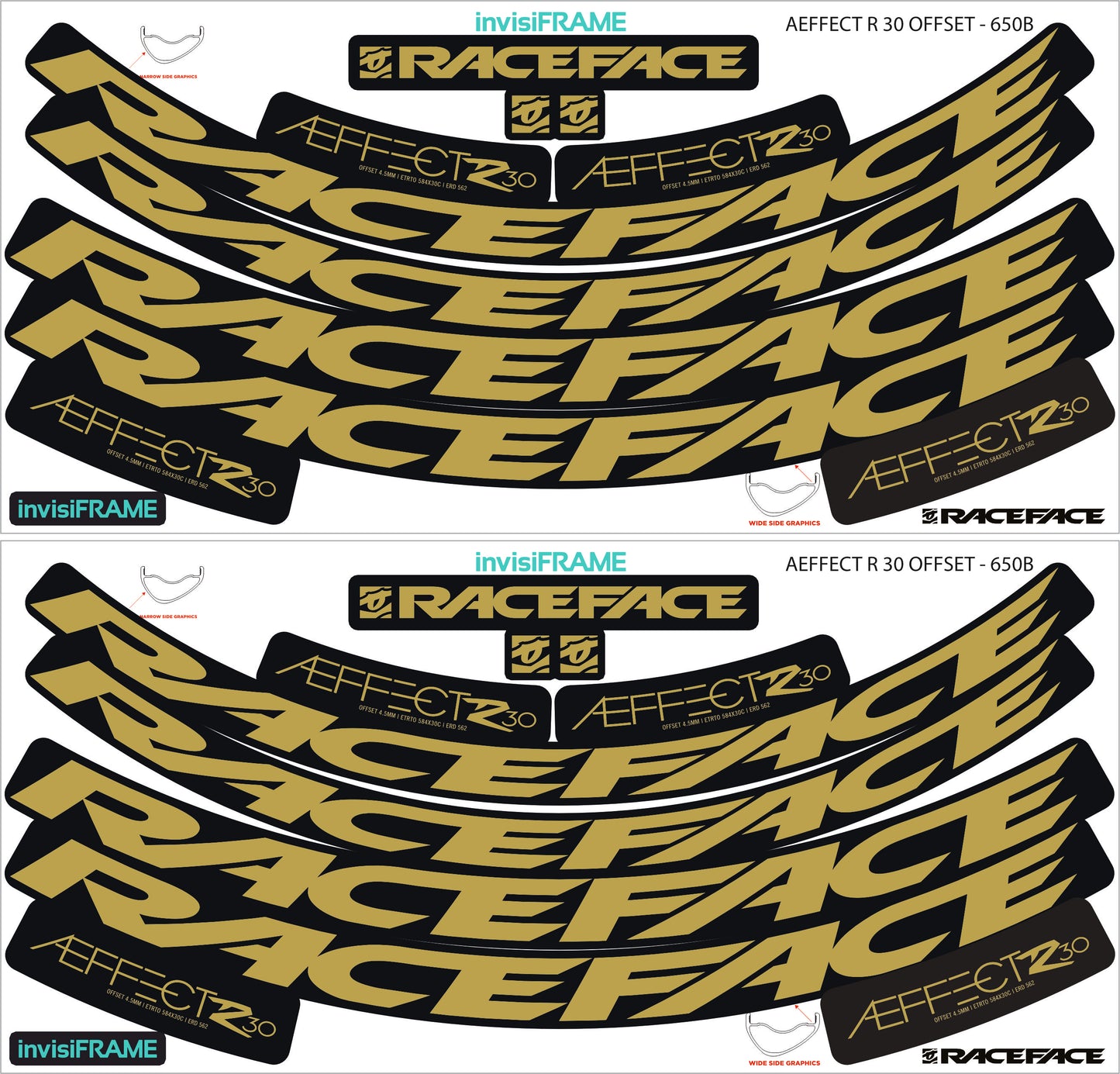 Raceface  AEFFECT R 30 Offset 27.5 Decals