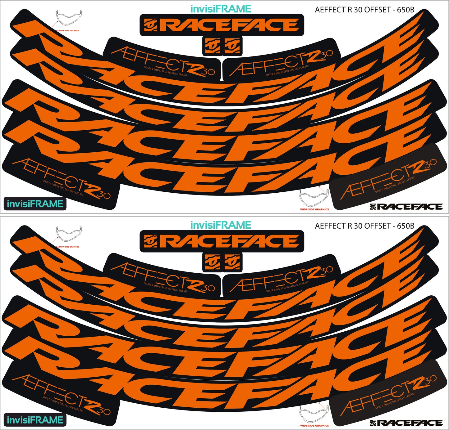 Raceface  AEFFECT R 30 Offset 27.5 Decals