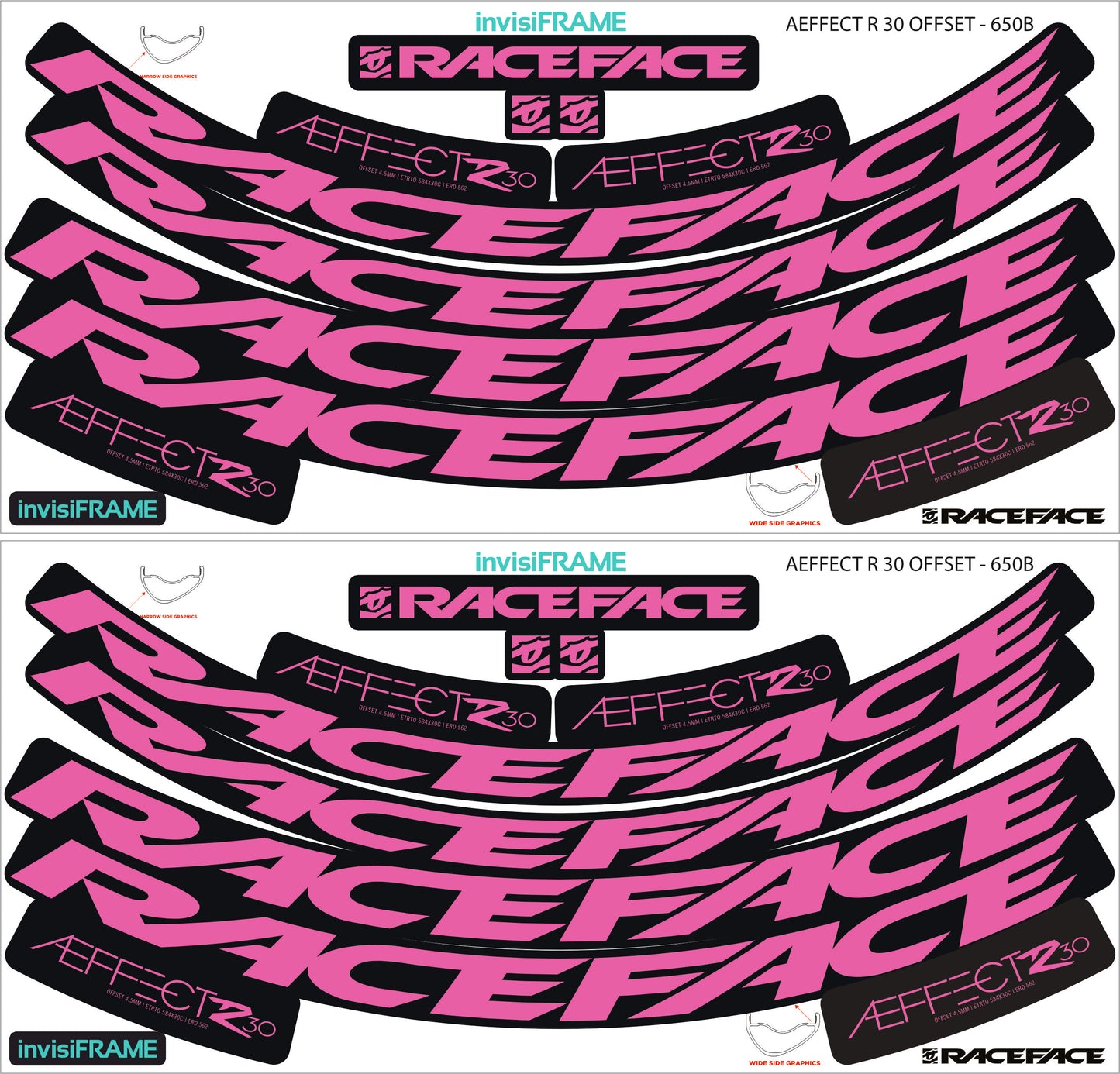 Raceface  AEFFECT R 30 Offset 27.5 Decals