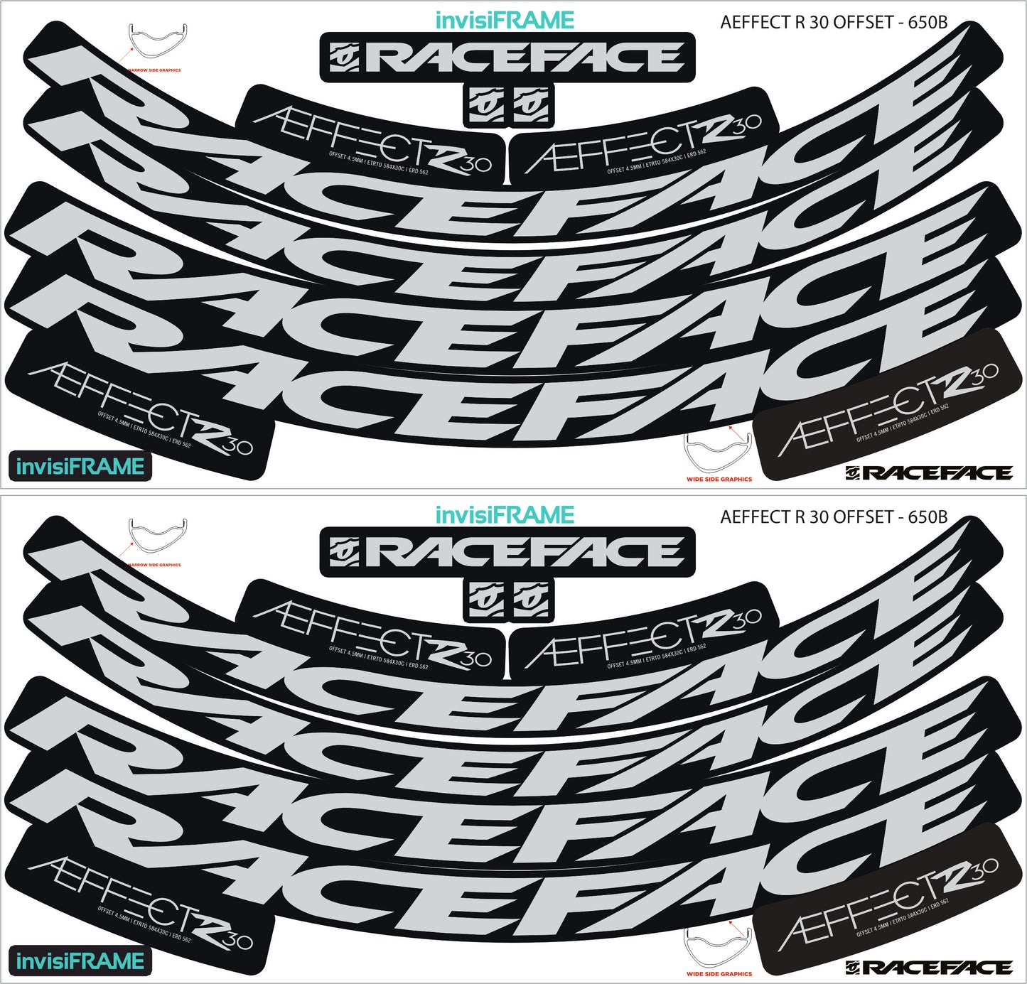 Raceface  AEFFECT R 30 Offset 27.5 Decals