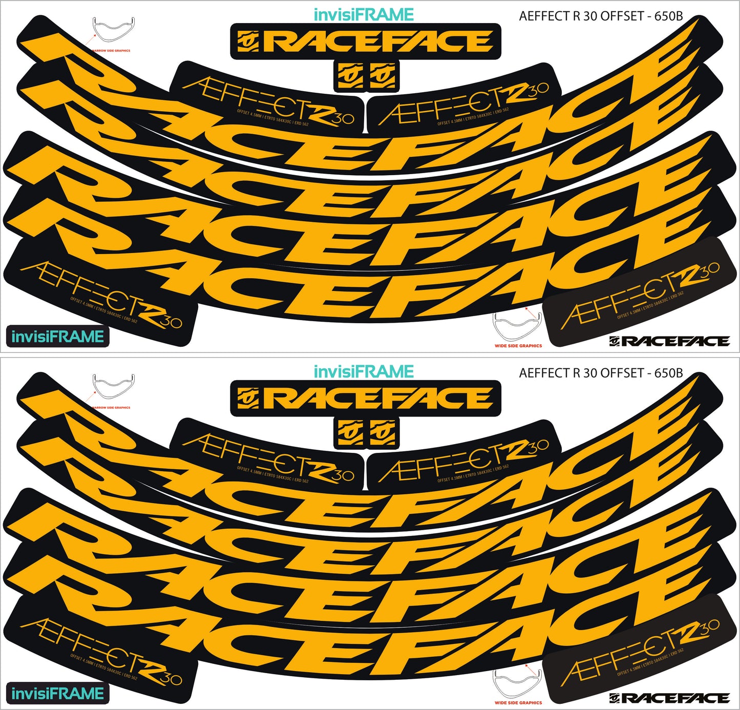 Raceface  AEFFECT R 30 Offset 27.5 Decals
