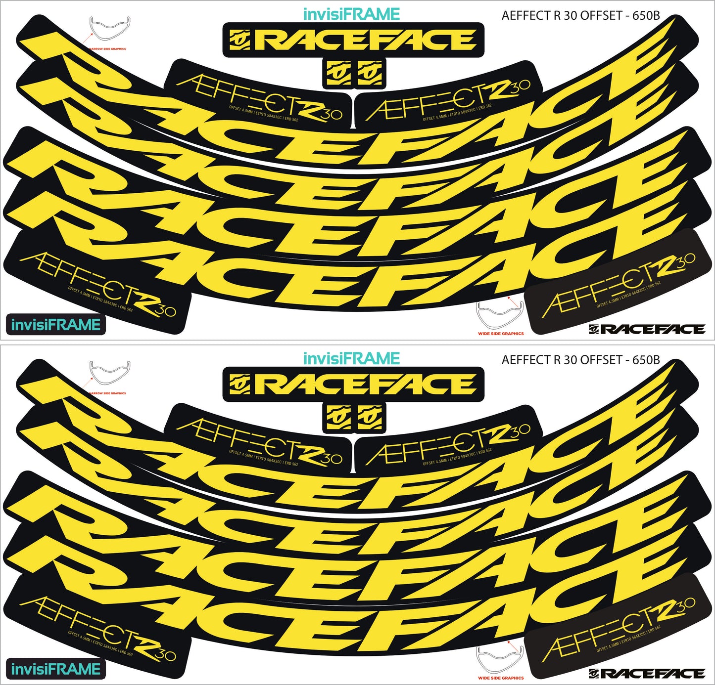 Raceface  AEFFECT R 30 Offset 27.5 Decals