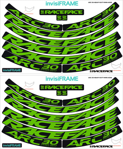 Raceface ARC 30 HD Offset 27.5 Decals
