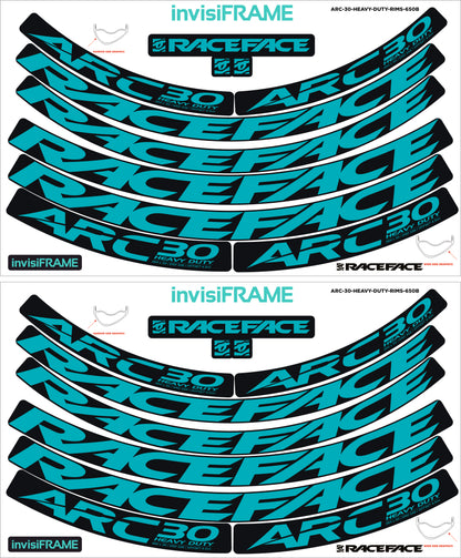 Raceface ARC 30 HD Offset 27.5 Decals