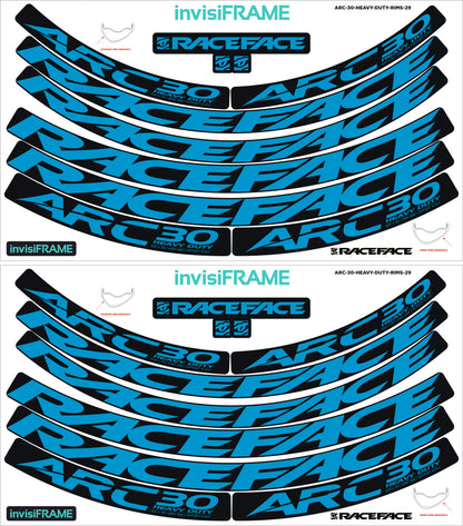 Raceface ARC 30 HD Offset 29er Decals