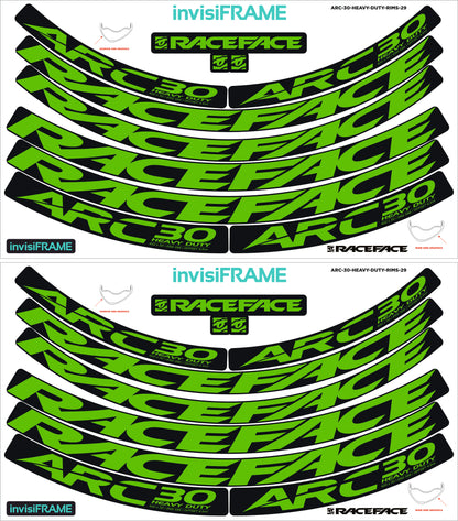 Raceface ARC 30 HD Offset 29er Decals
