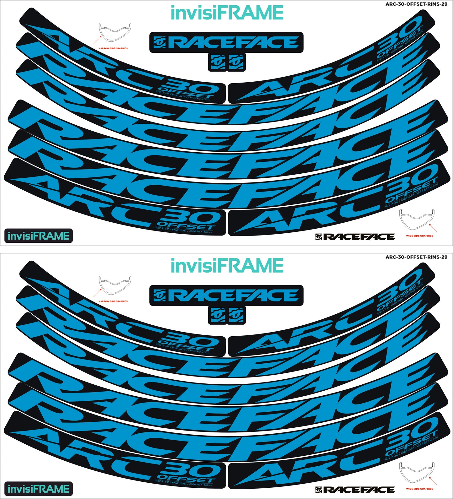 Raceface ARC 30 Offset 29er Decals