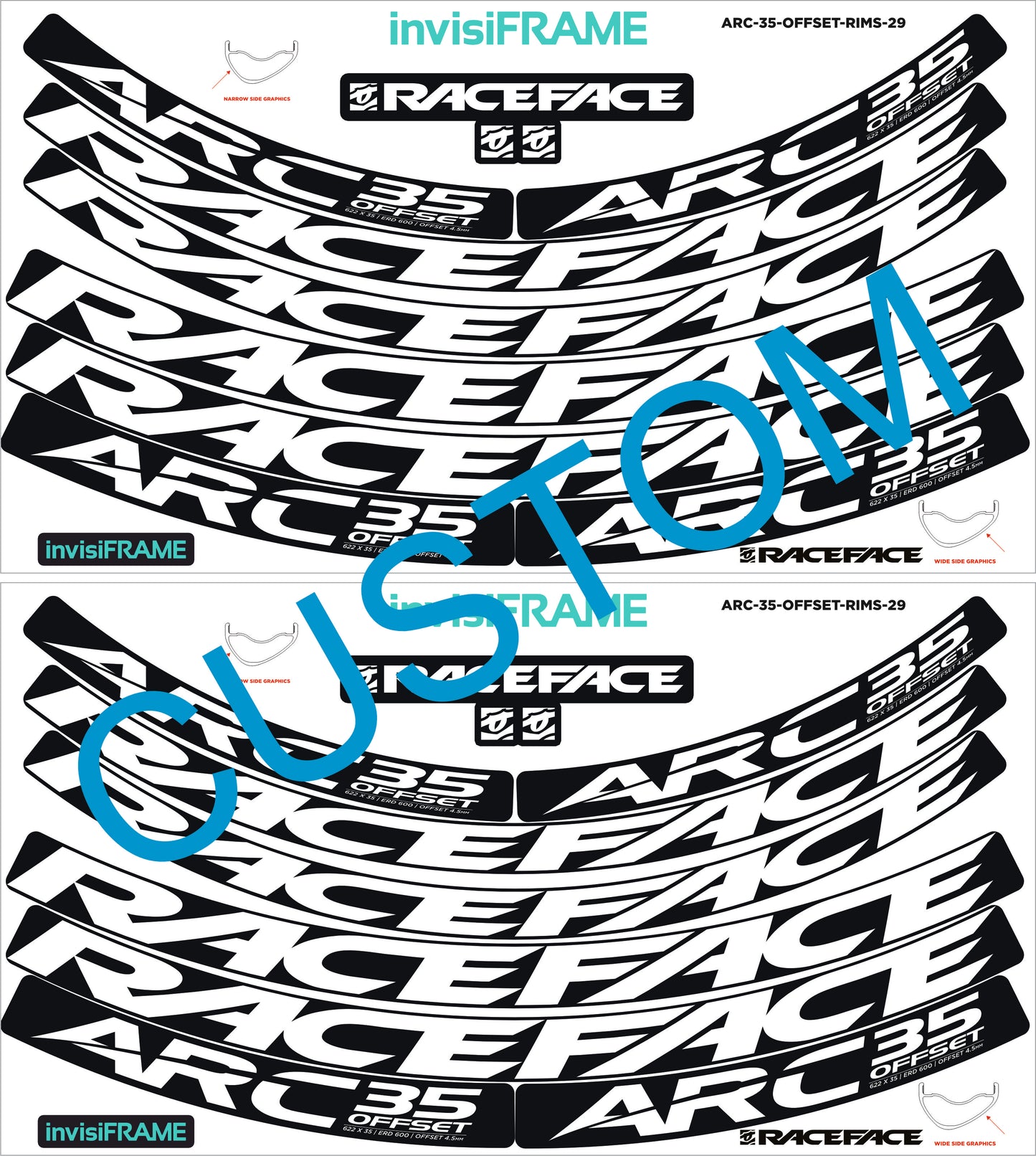 Raceface ARC 35 Offset 29er Decals