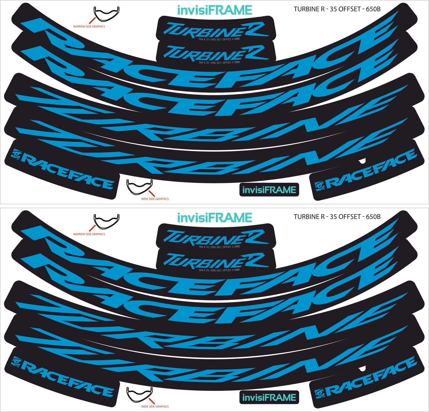 Raceface Turbine R Offset 27.5 Decals