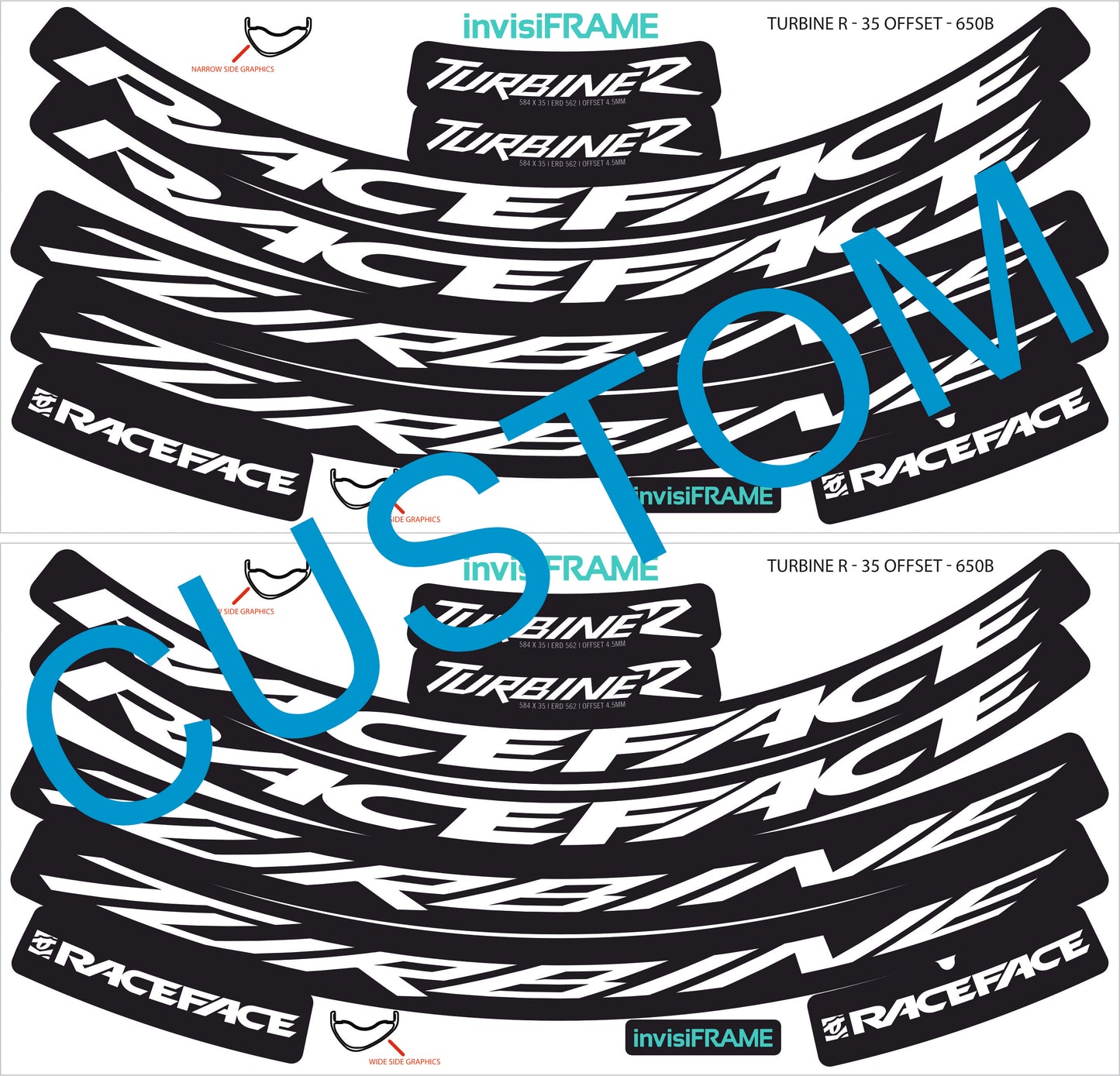 Raceface Turbine R Offset 27.5 Decals