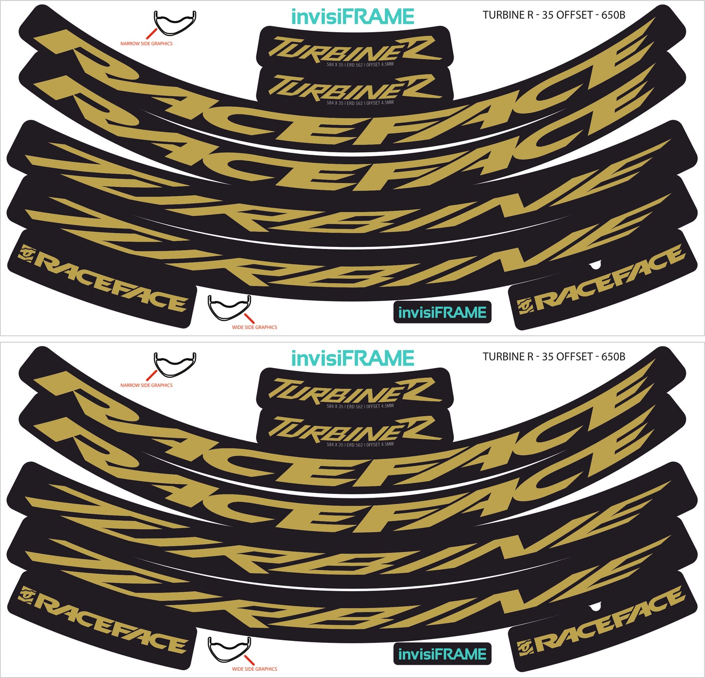 Raceface Turbine R Offset 27.5 Decals