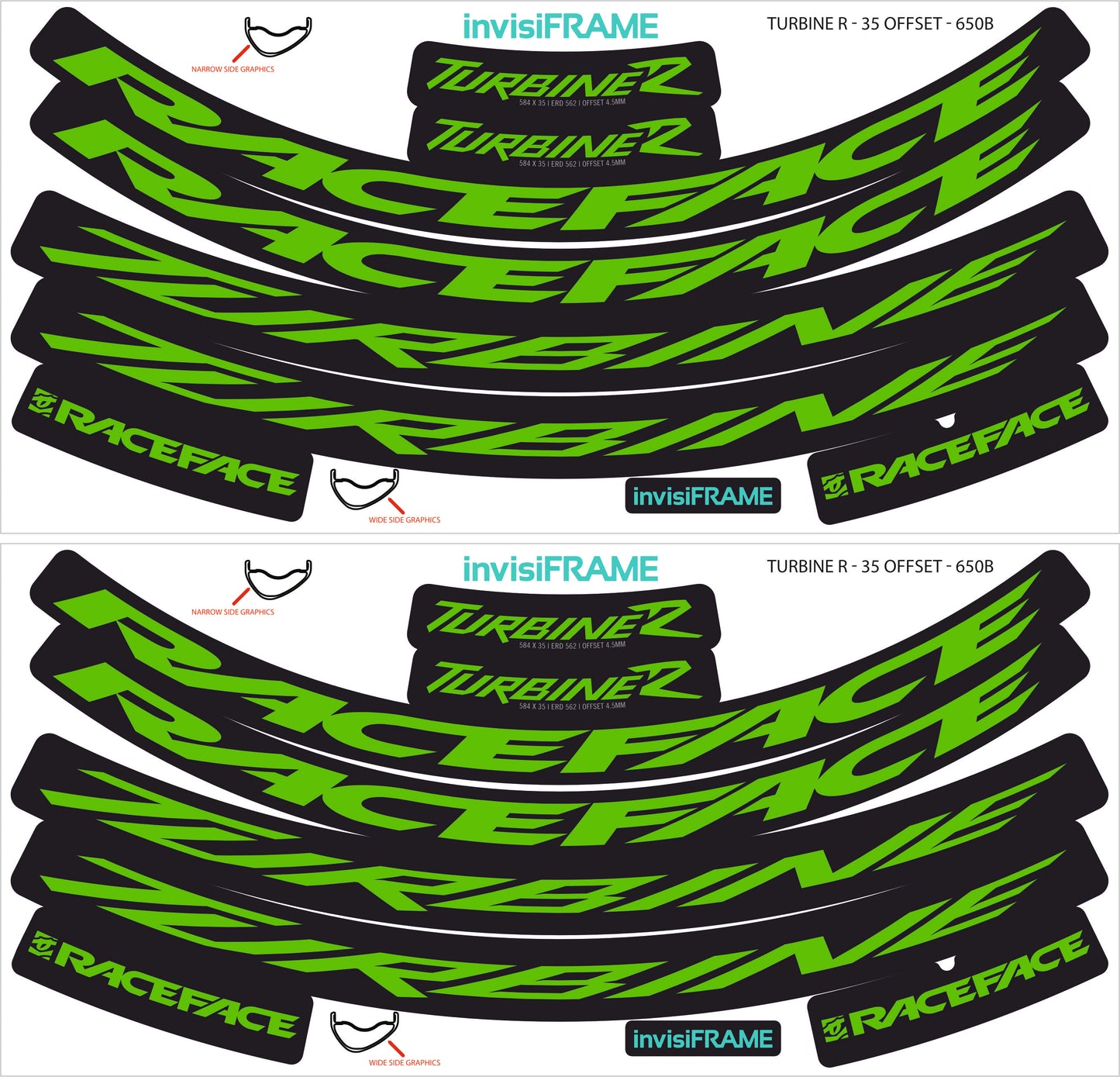 Raceface Turbine R Offset 27.5 Decals