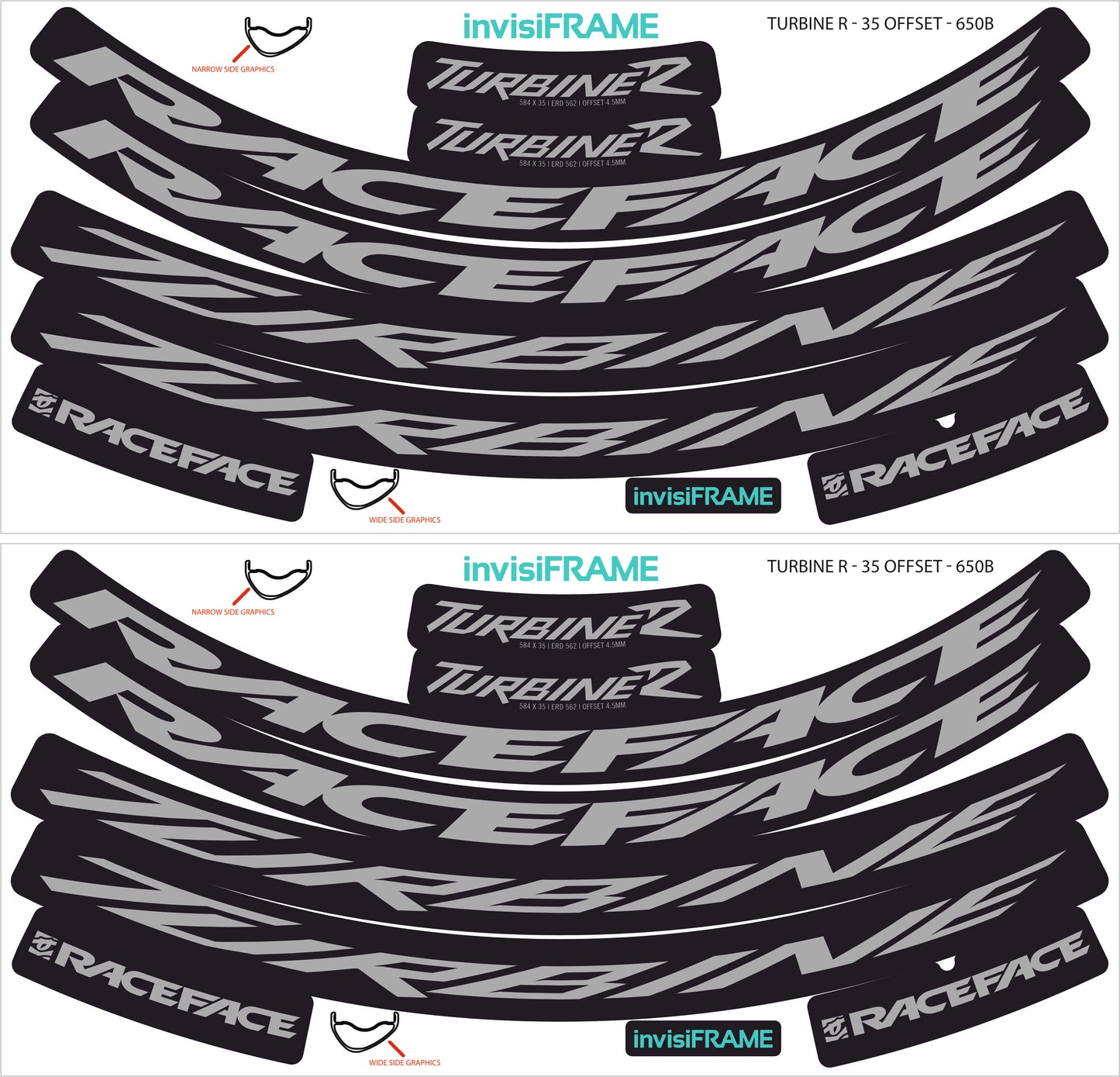 Raceface Turbine R Offset 27.5 Decals