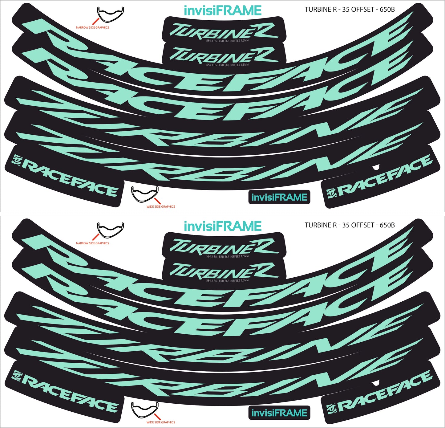 Raceface Turbine R Offset 27.5 Decals