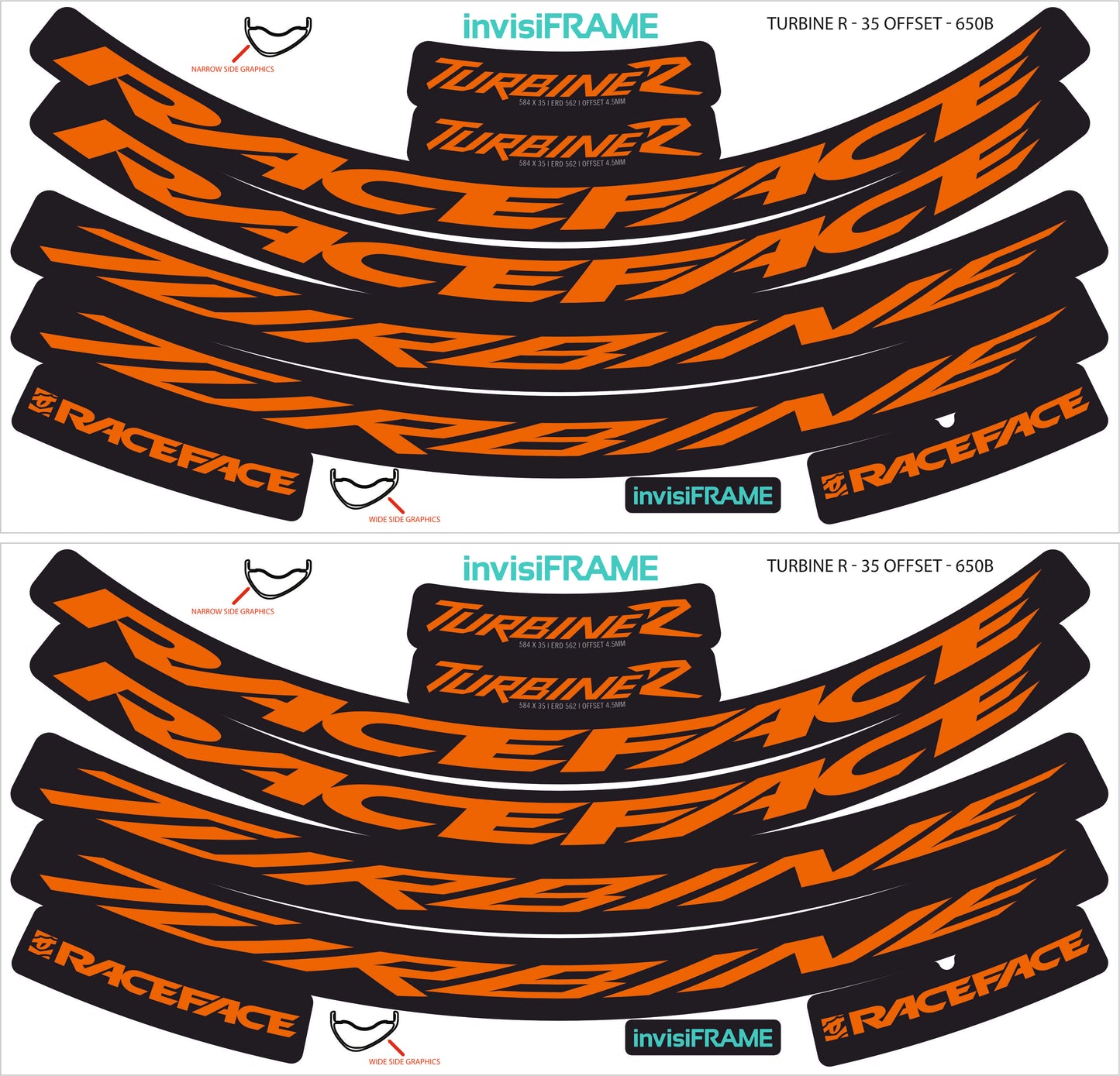 Raceface Turbine R Offset 27.5 Decals